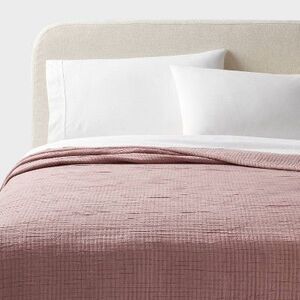 Threshold - Full/Queen Double Cloth Quilt Mauve - Threshold Mauve